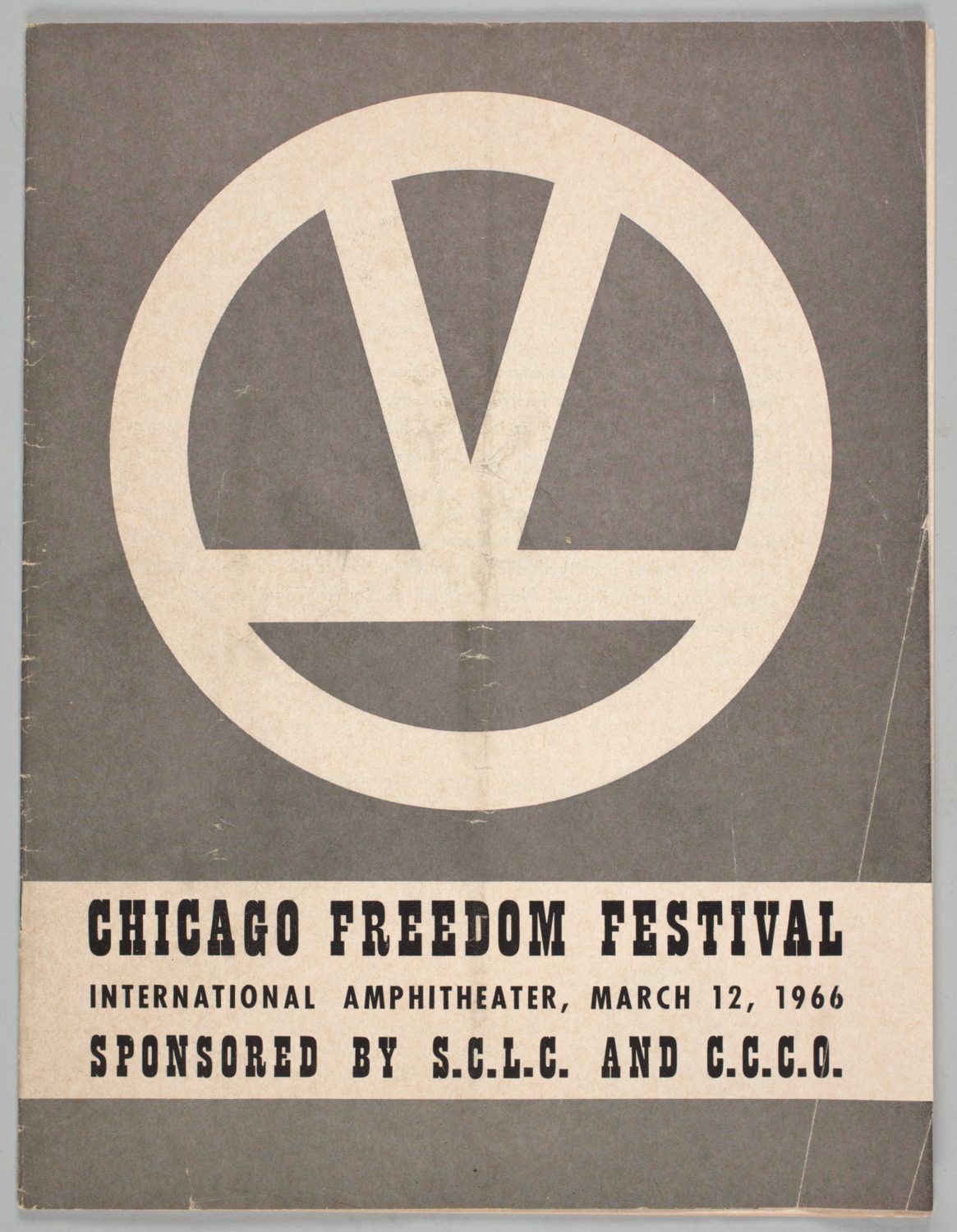 Chicago Freedom Festival program cover for March 12, 1966