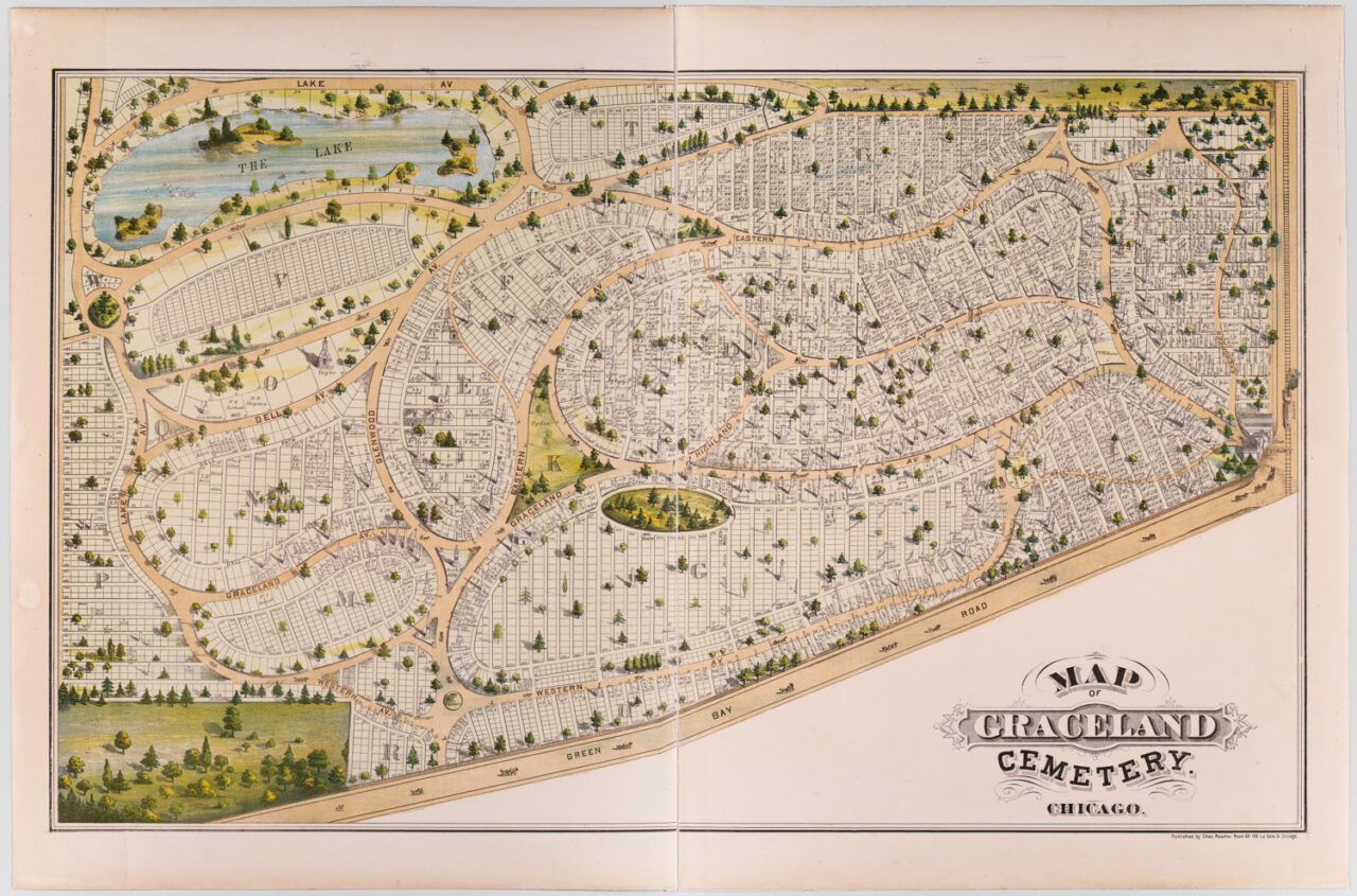 Map of Graceland Cemetery